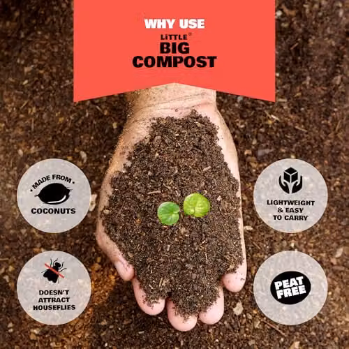 Coco & Coir Orchid Potting Mix, Peat-free Coco Coir Compost with Feed, 9L – 2