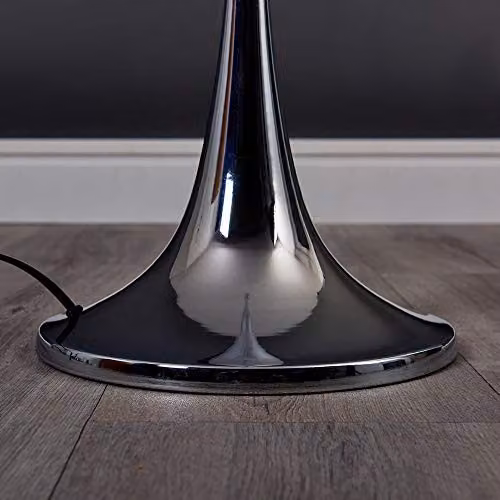 ValueLights Faulkner Modern Silver Chrome Floor Lamp Base – 3