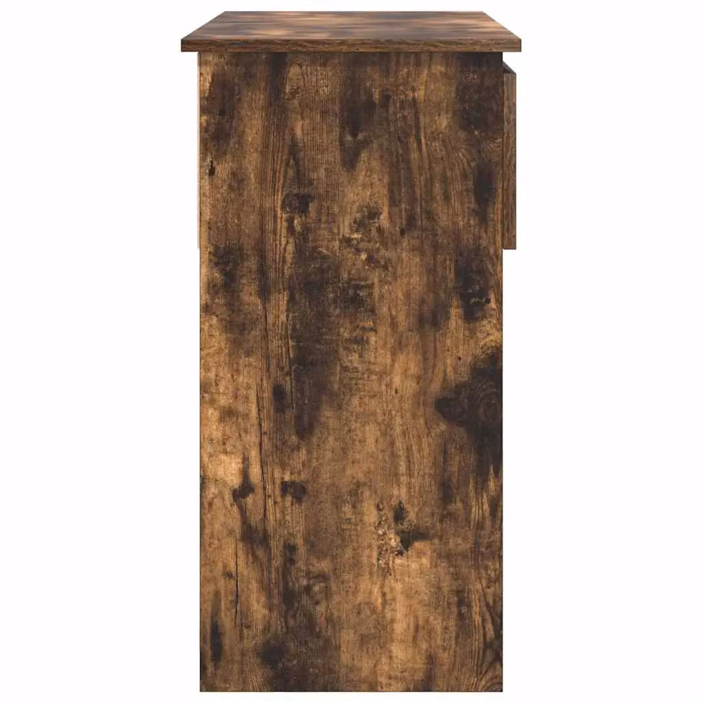 Berkfield Home Modern Console Table with Drawers in Smoked Oak Brown, W/D/H: 85.5 x 38.5 x 74.5 cm – 5