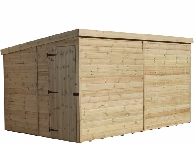 Empire 2000 Green Pent Garden Shed with Single Door