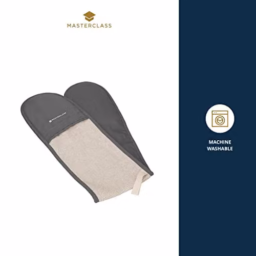 MasterClass Professional Non-Slip Cotton Oven Glove, Grey – 2