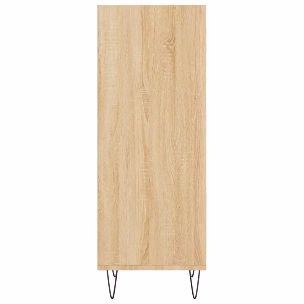 Berkfield Home Sonoma Oak Sideboard in Brown, W/D/H: 34.5 x 32.5 x 90 cm