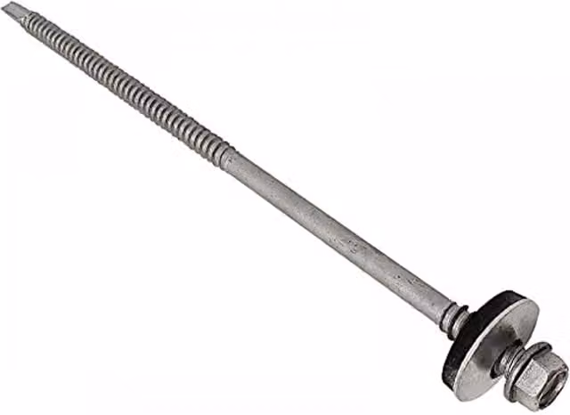 Forgefix Techfast Grey Composite to Steel Hex Head Screws No.3 Tip 5.5 x 70mm, Box of 100