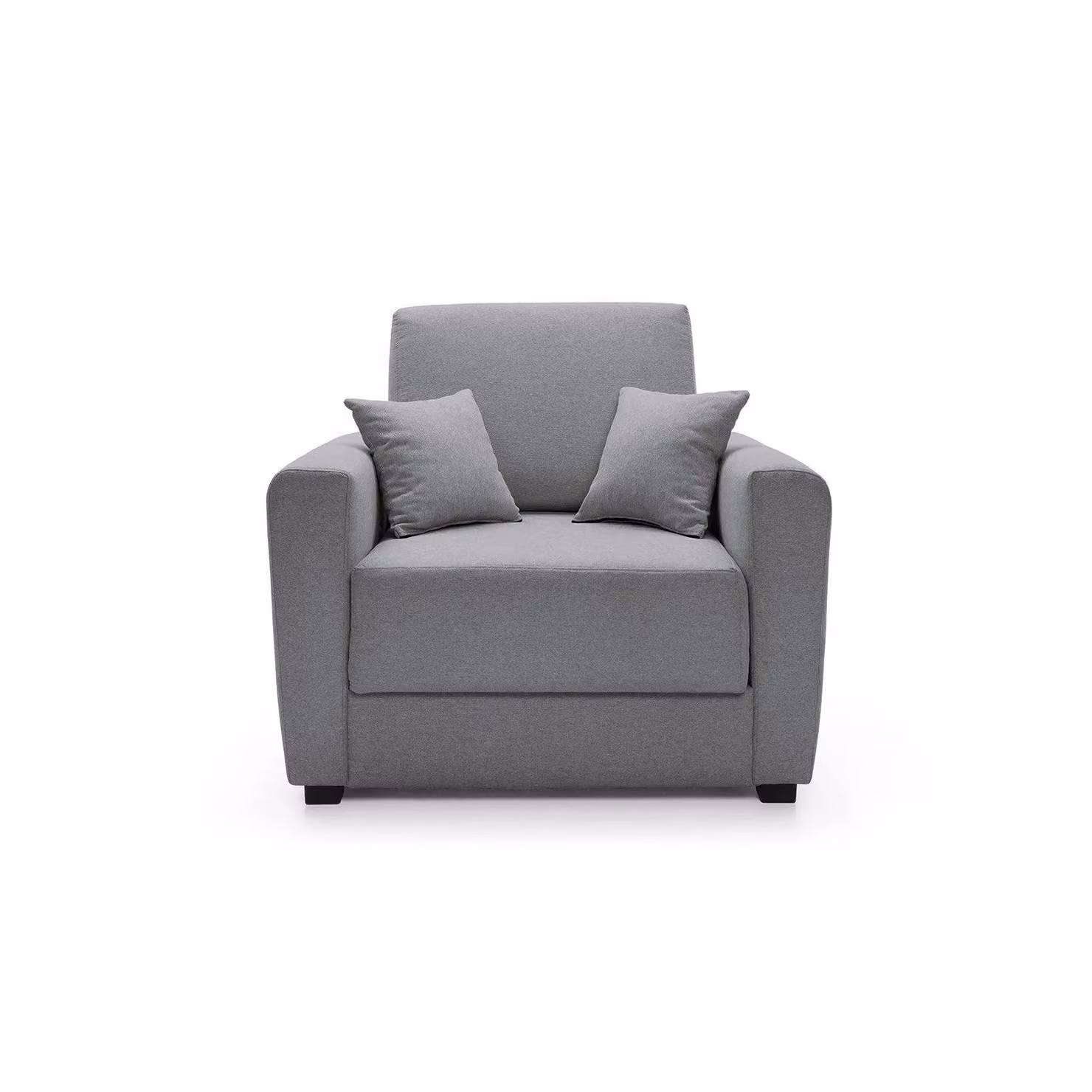 Abakus Direct Olly Single Sofa Bed in Cool Grey Linen Fabric – 2
