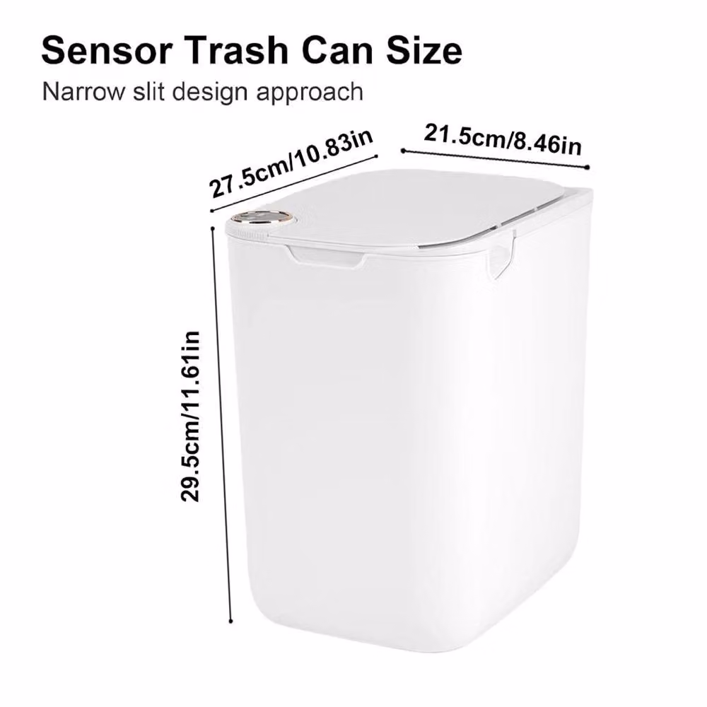 Nordara 18L Motion Sensor Smart Bin, Automatic White Kitchen Trash Can – 2