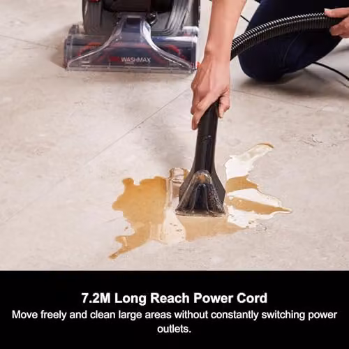 Morphy Richards MRXWASHMAX DualClean Carpet Washer in Grey, 2.5L Capacity – 9