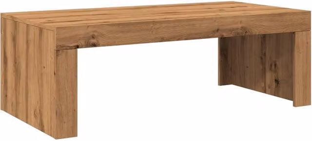 Berkfield Home Artisan Oak Coffee Table in Brown, W/D/H: 102 x 50 x 35 cm – 1