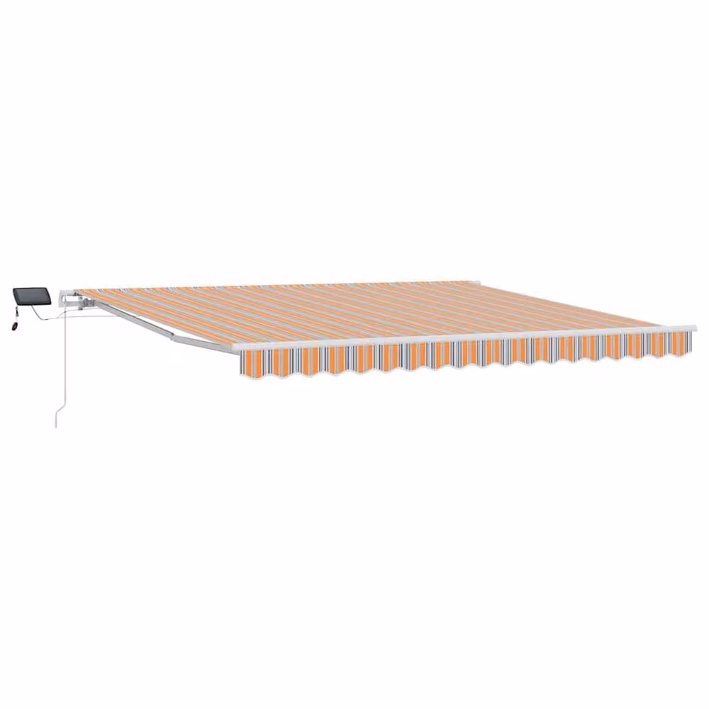 Berkfield Home Manual Retractable Folding Arm Awning with LED Multicolour Stripe, W/D/H: 400 x 300 cm – 2