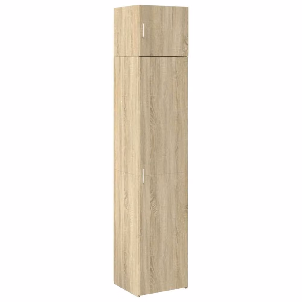 Berkfield Home Slim Freestanding Storage Cabinet in Sonoma Oak Brown, W: 45 cm, D: 42.5 cm, H: 225 cm