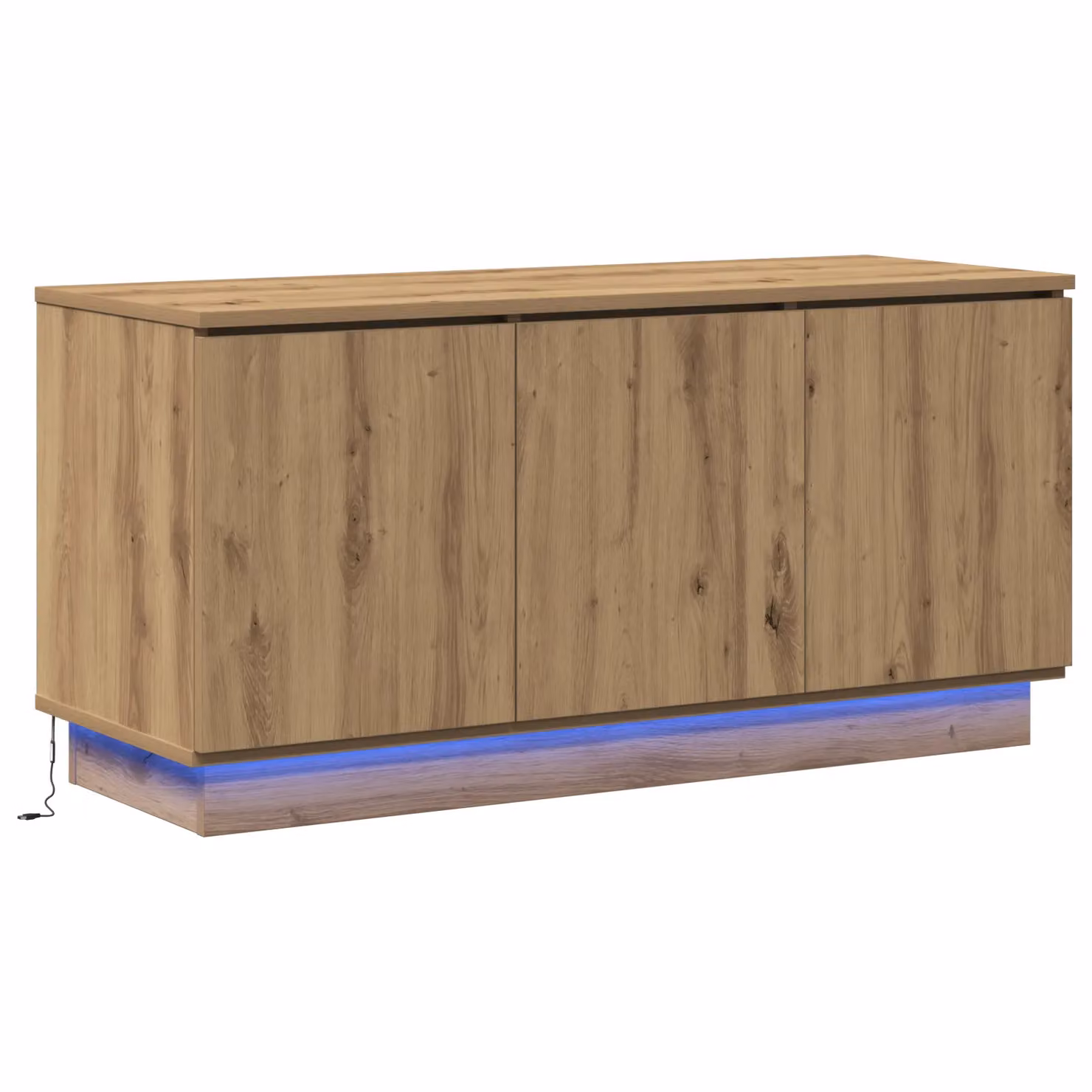 Berkfield Home Artisan Oak TV Cabinet in Brown, W/D/H: 100 x 38 x 49 cm – 2