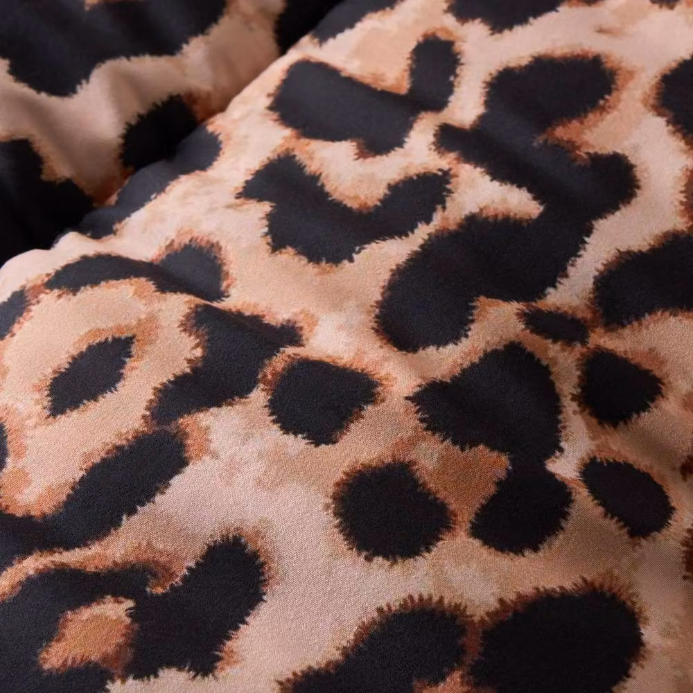 OHS Leopard Coverless 10.5 TOG Duvet and Pillowcase Set in Tan and Beige, King Size – 5