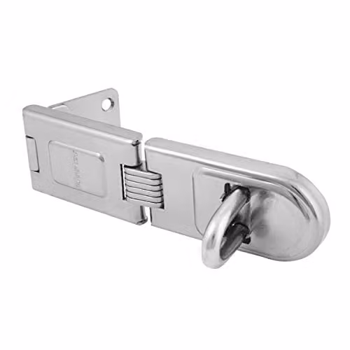 Master Lock Wrought Steel Single Hinged Hasp, Silver, W: 16 cm, D: 4.5 cm – 1