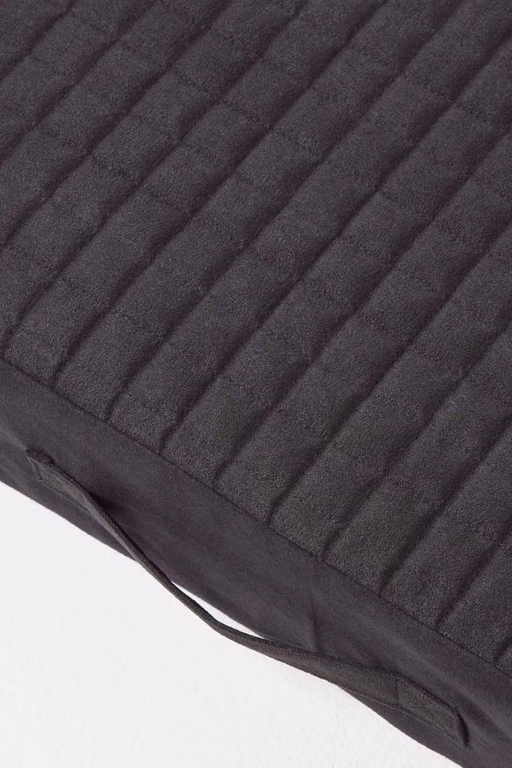 Homescapes Black Quilted Polyester 3 Seater Orthopaedic Booster Cushion Cover – 3