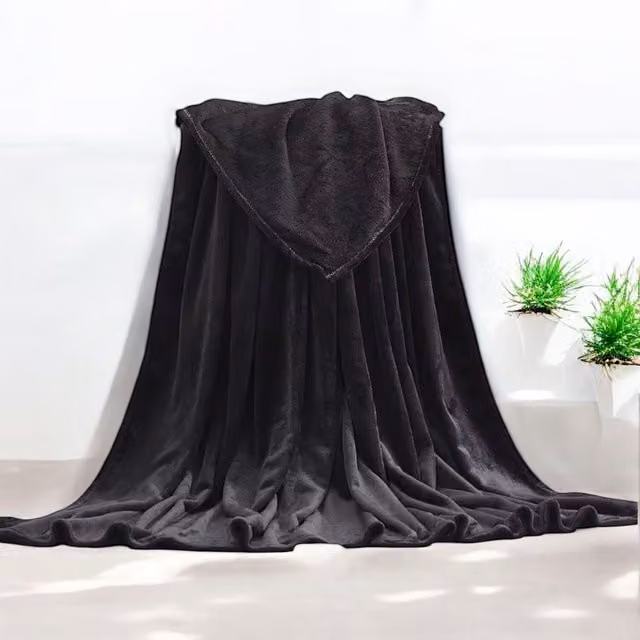 Matris Home Grey Fleece Mink King Size Blanket