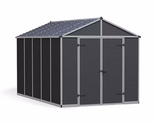 Canopia by Palram Rubicon Gable Shed, Dark Grey