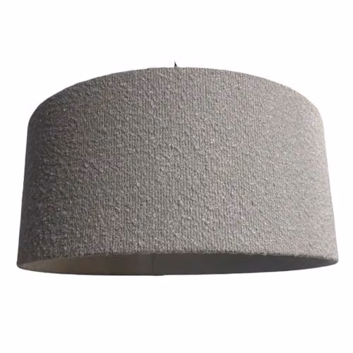CGC Lighting Petra Grey Boucle Round Ceiling or Table Lampshade, Diameter: 45 cm – 4