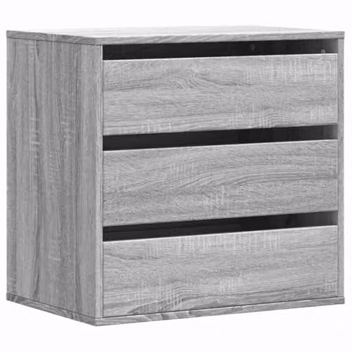 vidaXL Corner Chest of Drawers in Grey Sonoma, W: 60 cm, D: 41 cm, H: 58 cm