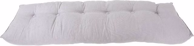 PAWNORA Large Soft Contoured Wedge Bed Backrest Cushion in Grey