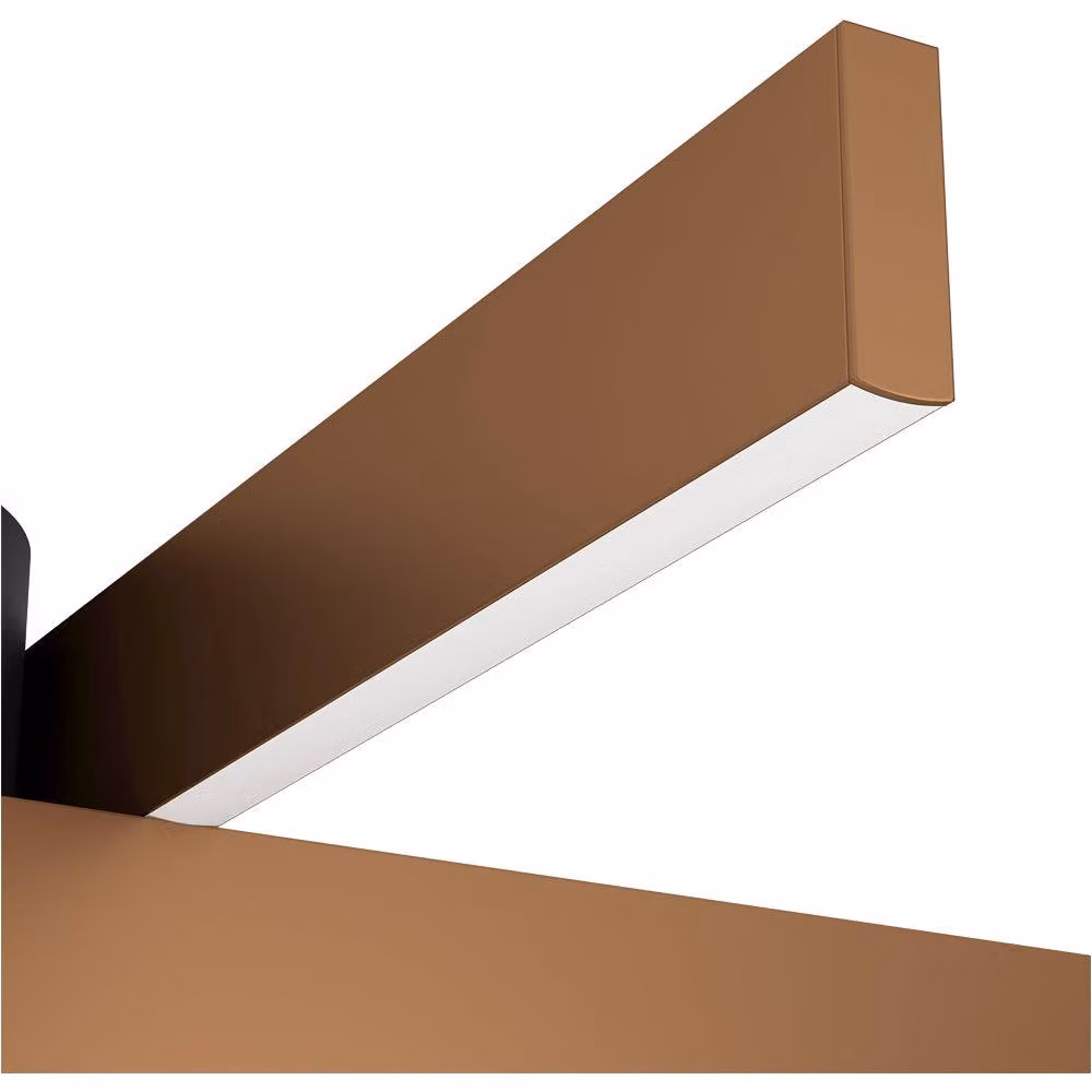 Loops Modern Bronze and Black Semi-Flush LED Ceiling Light – 3