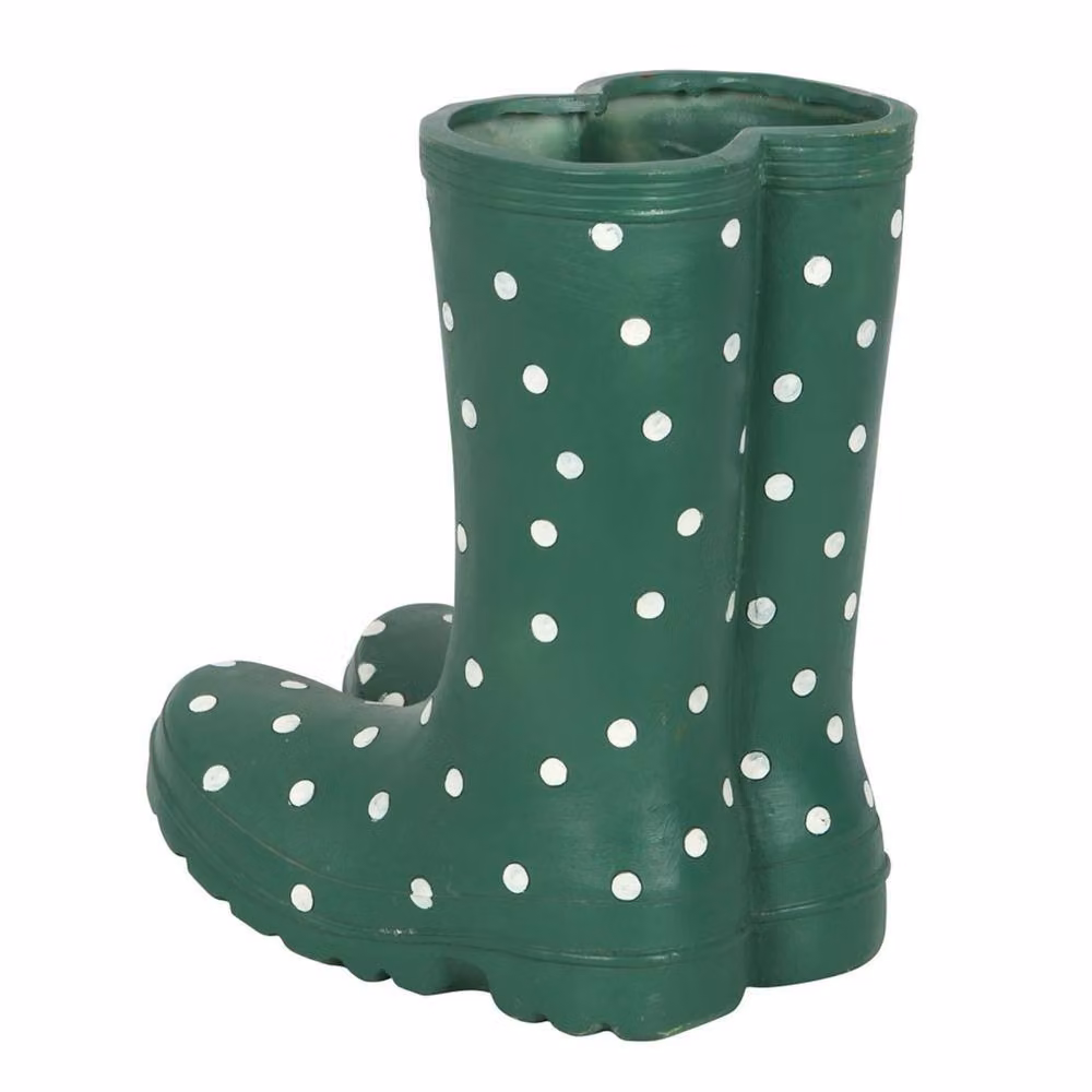 Something Different Wellington Boots Planter in Green – 2