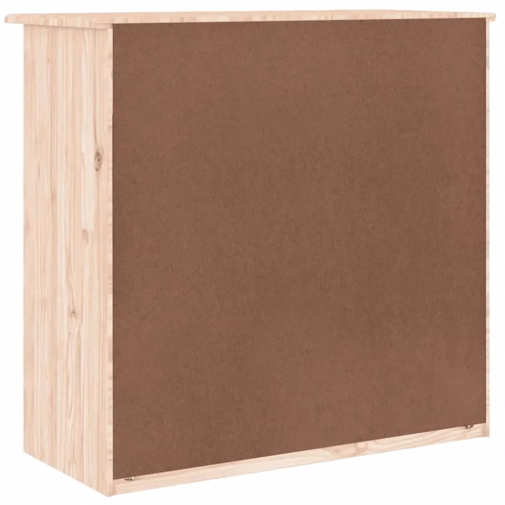 Berkfield Home ALTA Chest of Drawers in Brown Solid Wood Pine, W/D/H: 77 x 35 x 73 cm – 3