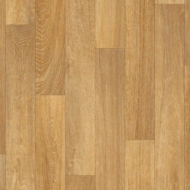 Komscape Wood Look Plastic Flooring in Brown