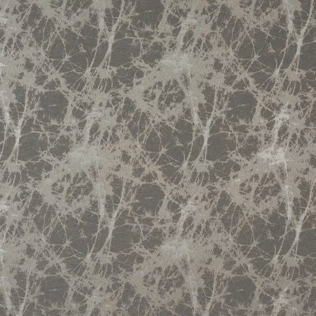 Terrys Lava Curtain Fabric in Silver and Grey