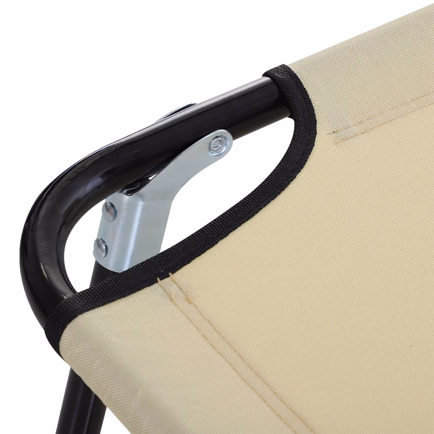 Outsunny Reclining Lounger with 5-Position Backrest in Beige – 5