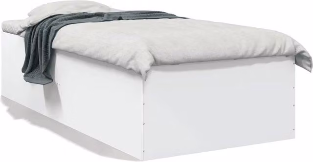 Berkfield Home Modern White Bed Frame W/D/H: 90 x 200 cm – 1