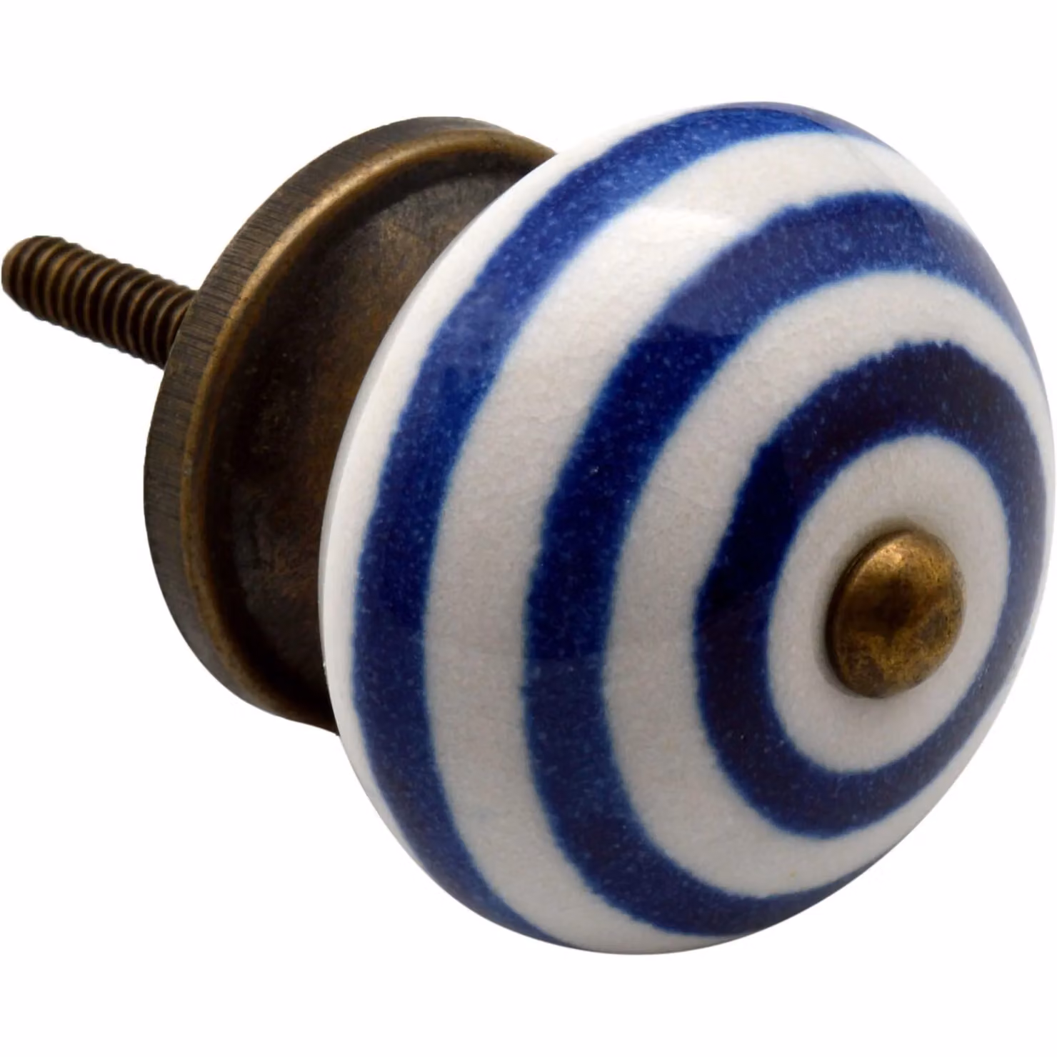 Nicola Spring Round Ceramic Cabinet Knob in Blue – 2