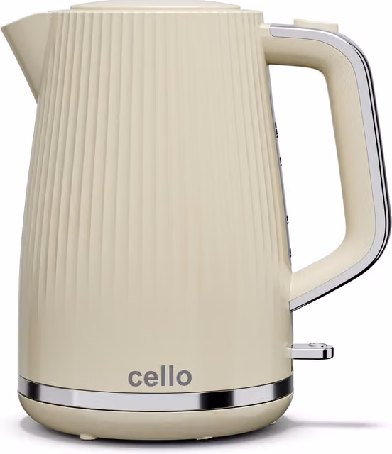 Cello 3kW Rapid Boil Textured Kettle in Beige