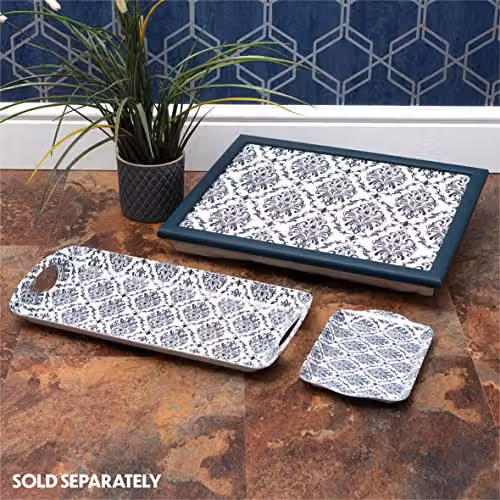 St Helens Home & Garden Melamine Serving Tray with Handles, Grey, W: 21 cm, D: 14 cm, H: 14 cm – 4