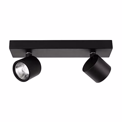 Netlighting Boniva Modern Twin Ceiling Spotlight LED 3000K in Black – 1