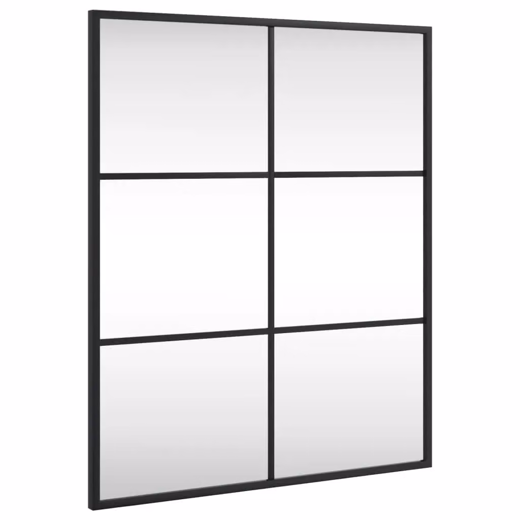 Berkfield Home Minimalist Rectangular Wall Mirror in Black, W: 50 cm, H: 60 cm – 2