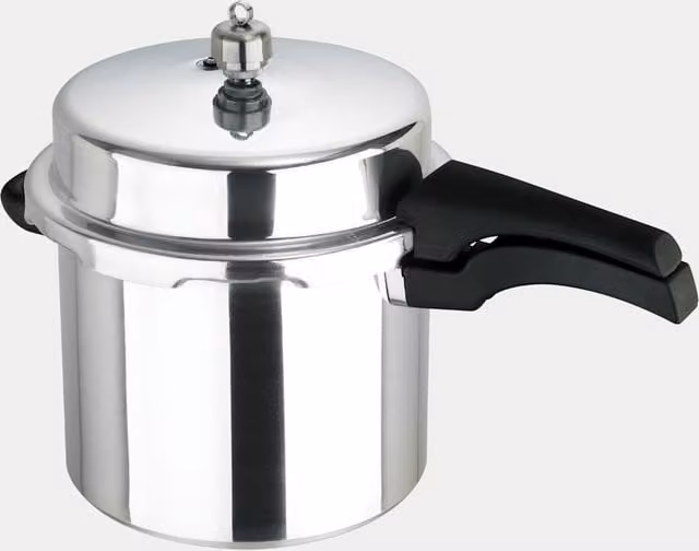 Prestige Silver Uncoated Aluminium and Stainless Steel 6L Pressure Cooker