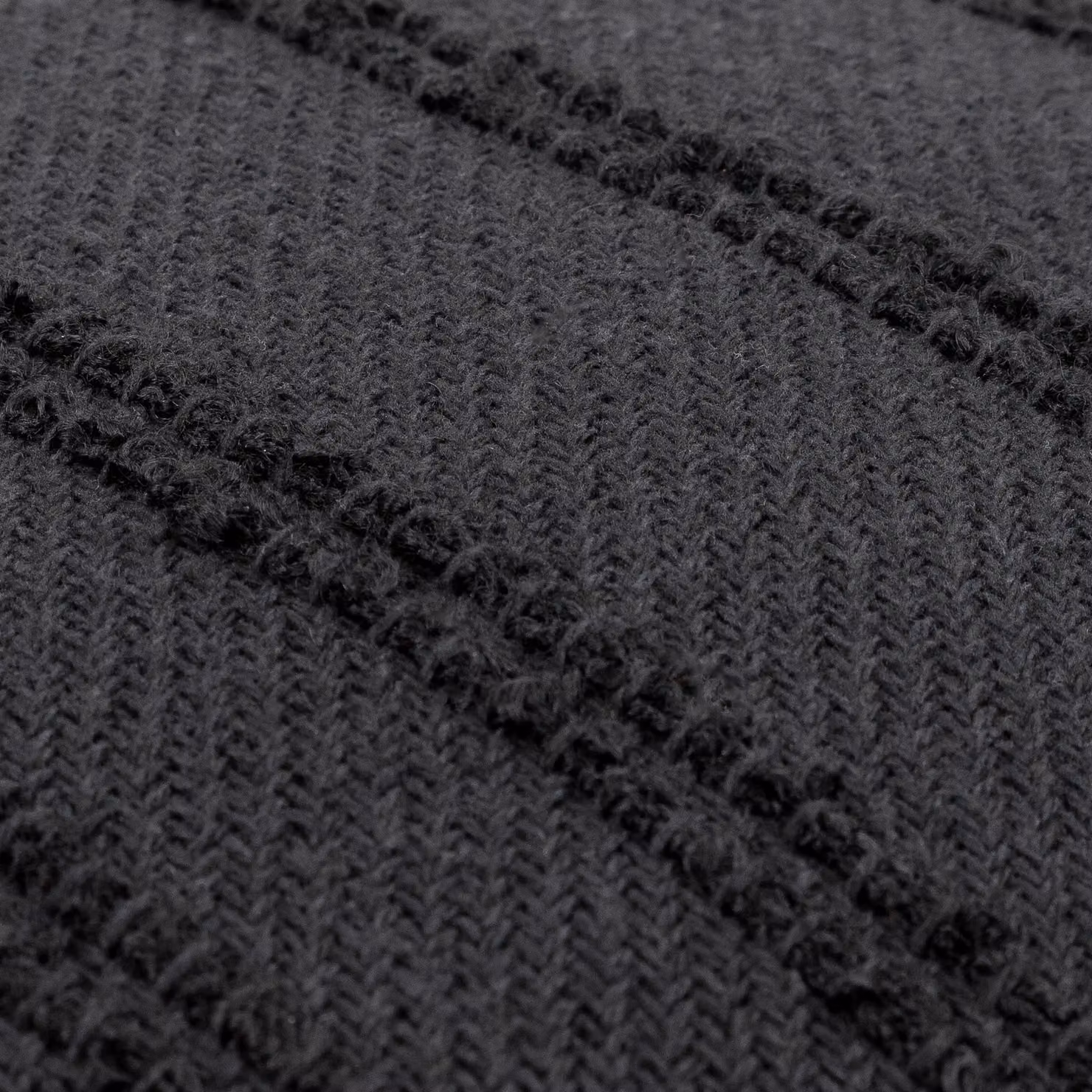 Riva Home Plain Square Polyester Filled Cushion in Black, W/D/H: 45 x 45 x 45 cm – 4