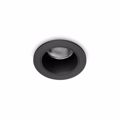 Netlighting Quark LED Recessed Downlight Black 3000K Warm White – 1