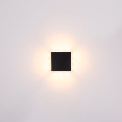 Globo Lighting Saidy Modern LED Wall Lamp, Black, W/D/H: 22 x 22 x 22 cm – 3