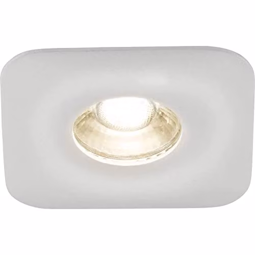 Netlighting Knightsbridge Odina Single Fixed Square Recessed Downlight in White