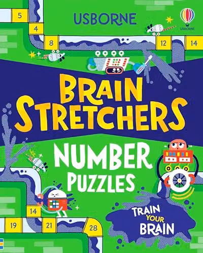 Usborne Brain Stretchers: Number Puzzles Multicolour Paper Activity Book – 1