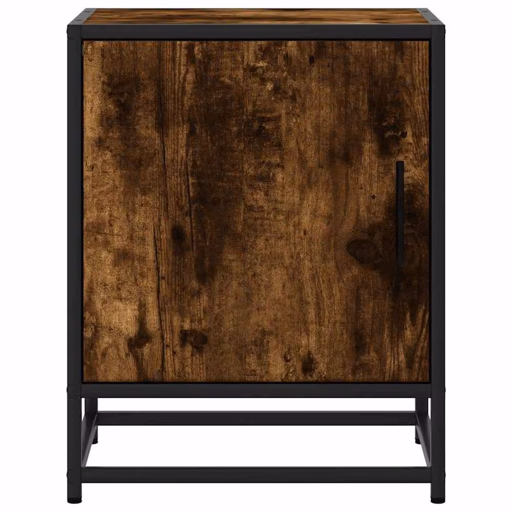 Berkfield Home End Table with Drawer and Door, Brown, W/D/H: 40 x 32 x 46 cm – 5