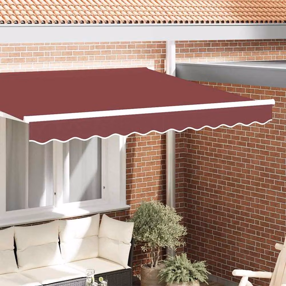 Berkfield Home Awning Valance in Burgundy, W: 230 cm, H: 20 cm – 2