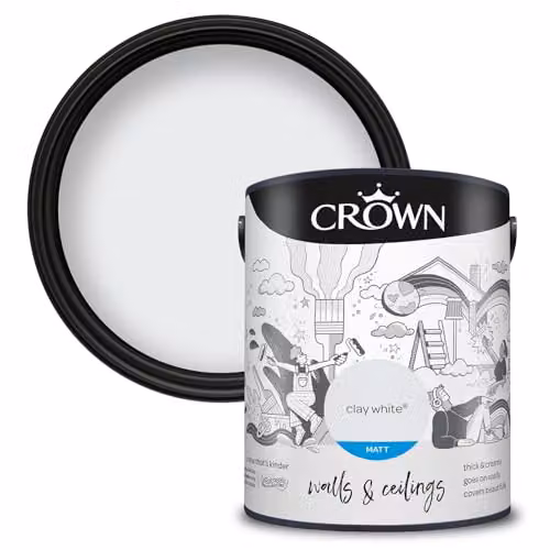 Crown White Matt Emulsion Paint 5L – 2