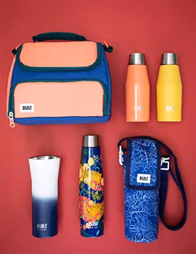 BUILT New York Apex Insulated Stainless Steel Water Bottle with Leakproof Perfect Seal Lid, Multicolour, 540 ml – 3