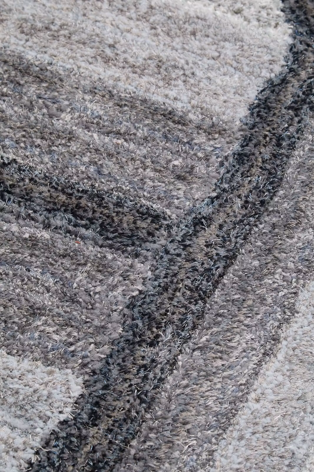 DS Living Ultra Plush 3D Shaggy Trellis Area Rug in Charcoal Grey, W/D: 160 x 230 cm – 3