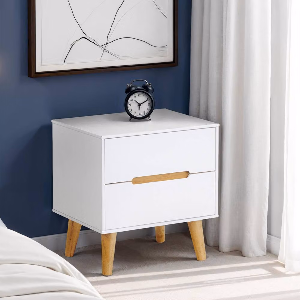 Cheshire Elara 2 Drawer White Bedside Unit – 2