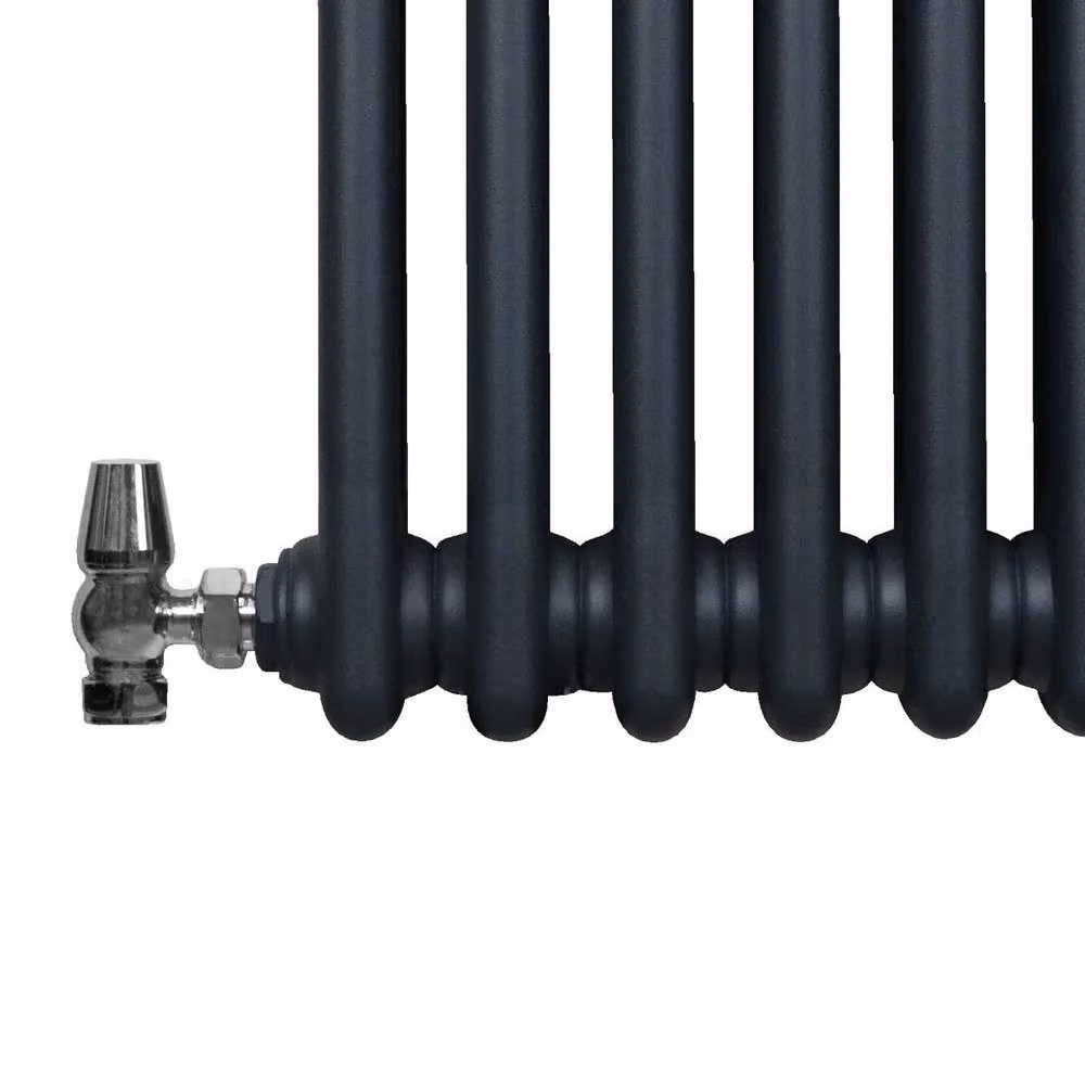 Monstershop Traditional 3 Column Steel Radiator in Anthracite Grey, H 146.2 cm x W 60 cm x D 6 cm – 10