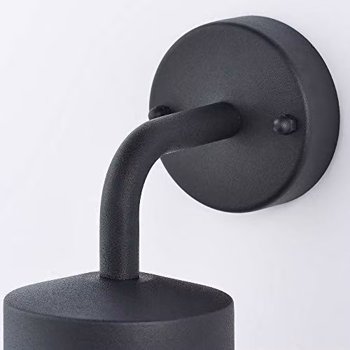 Loops IP44 Outdoor Wall Light, Black Stainless Steel and Transparent Glass Maritime Lantern, Dimmable – 4