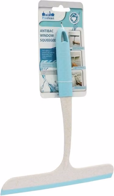 JVL Pro Clean Anti-Bac Hand Held Window Squeegee in Blue – 1