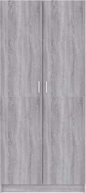 Berkfield Home Sonoma Grey Wardrobe W/D/H: 80 x 50 x 180 cm